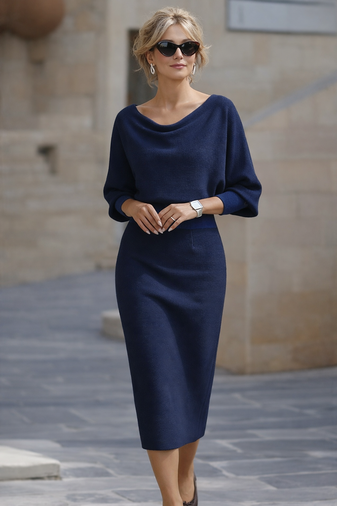 Lydia | Elegant Everyday Midi Dress – Evarnolabel