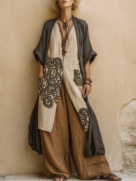 Gray and Brown / 2XL