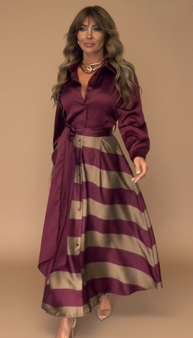 Burgundy / 5XL (US 28–30)